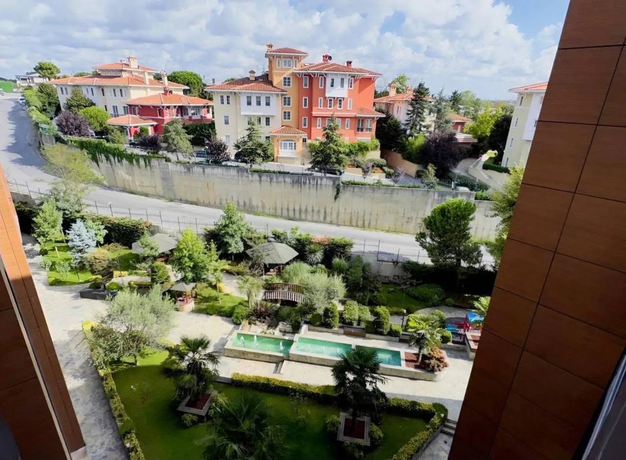 Balcony view over the complex grounds