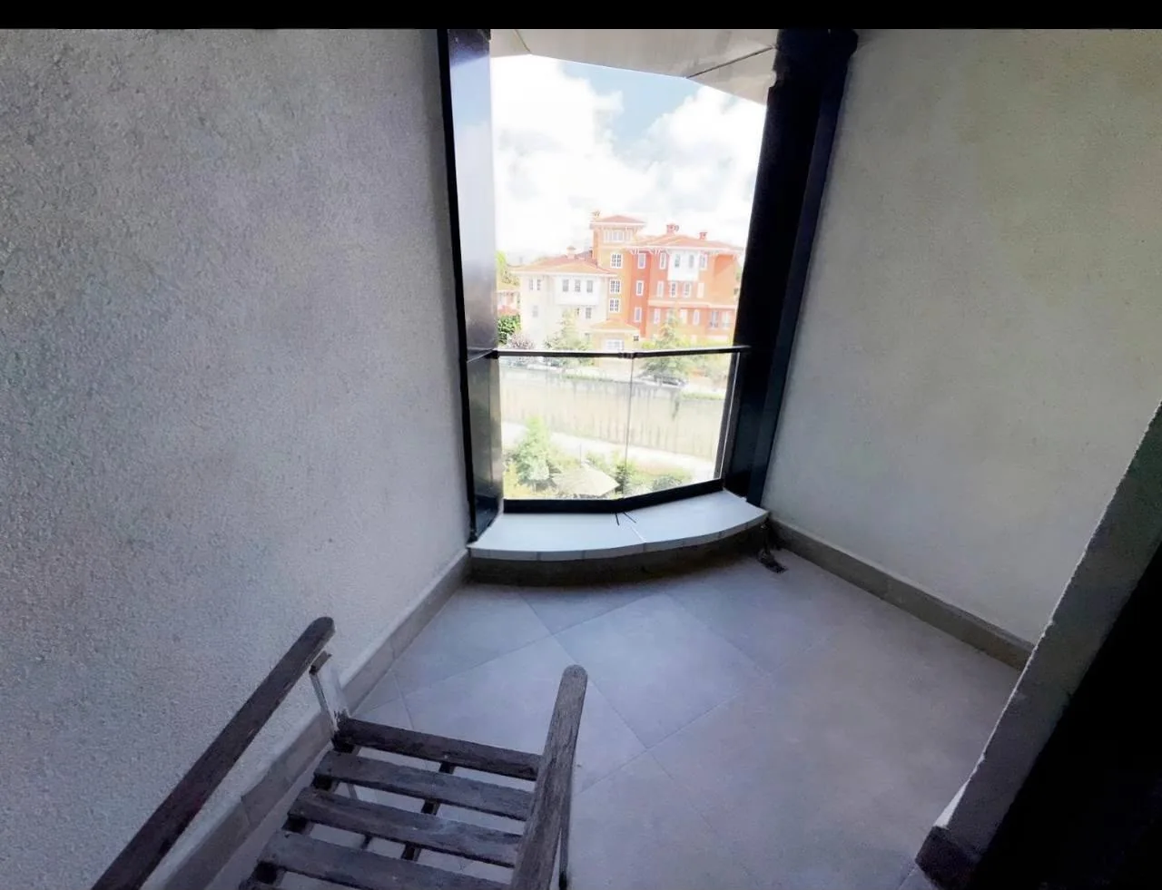 Window beside the staircase