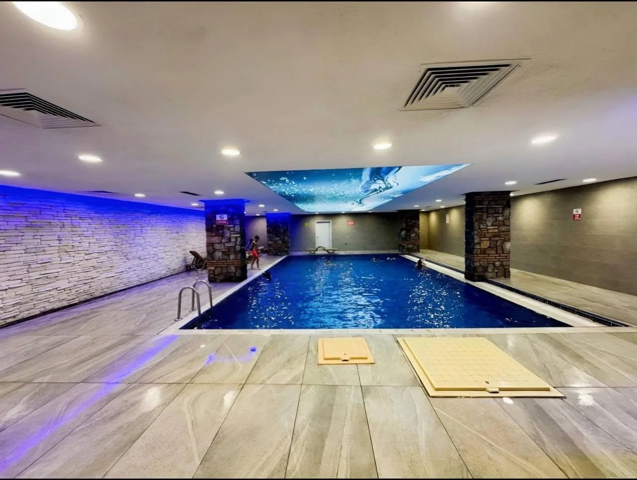 Indoor communal swimming pool