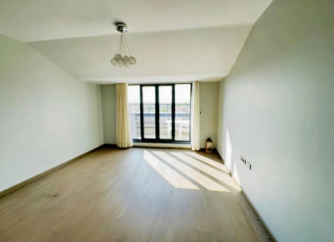 Bright lower-floor living room