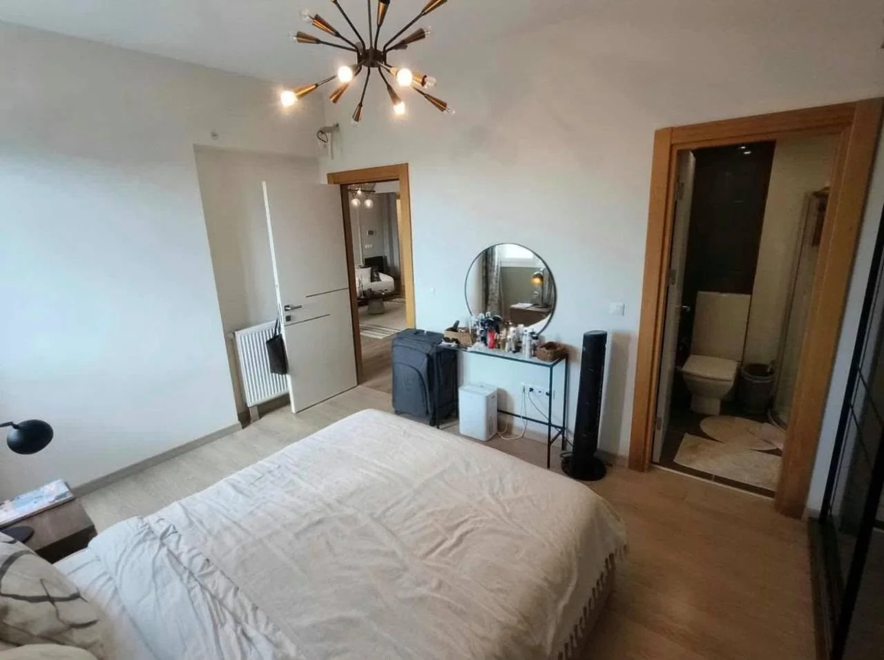 Bedroom and bathroom doorway