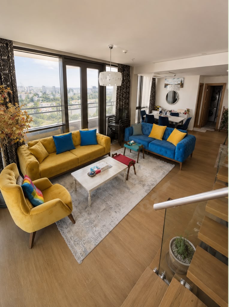 Furnished 3+1 duplex with terrace in Ritim Istanbul Maltepe